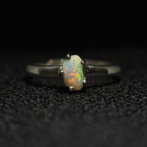 Eloquent Australian Coober Pedy Opal Ring